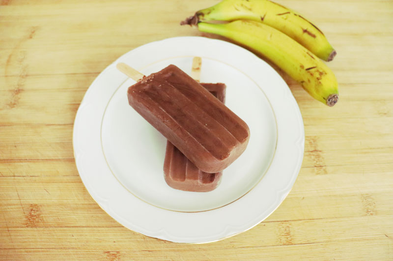 Polo au chocolat et crème glacée au spéculoos