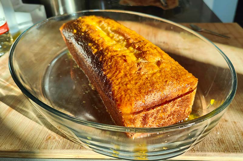 Orange sponge cake without eggs