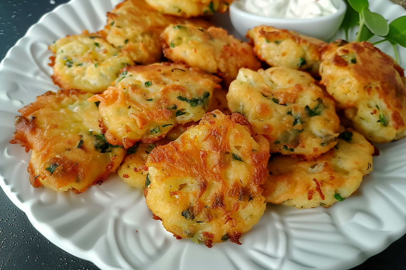 crespells de bacallà i espinacs - buñuelos de bacalao y espinacas