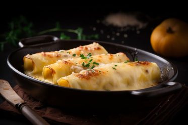 canelones de verduras y queso de cabra